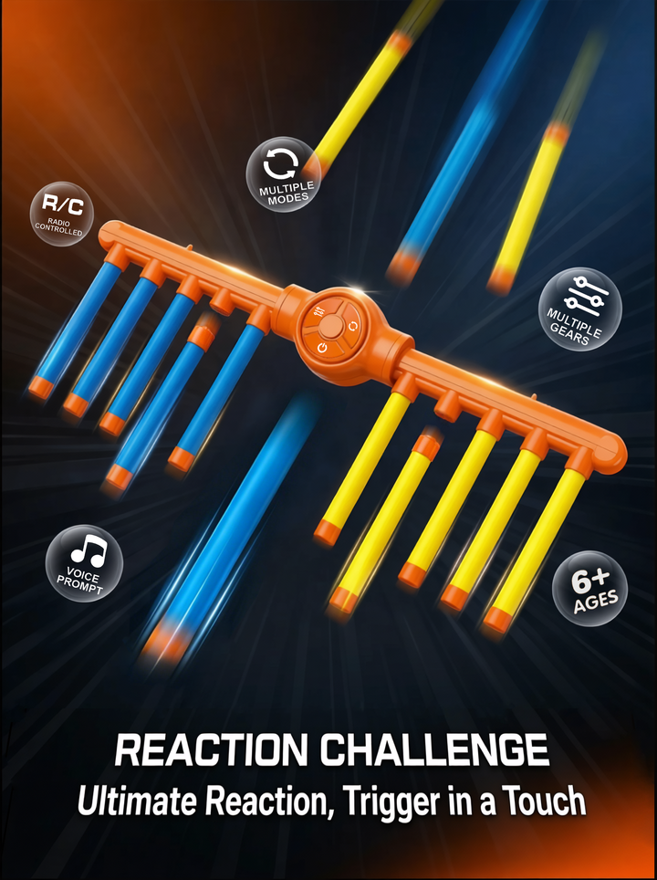 Reactoy Catching Stick Pro，Drop Catch Reaction Game: 10-Rod Reflex & F